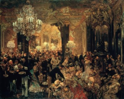 El baile de la cena de Adolph Menzel