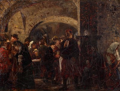 El Esterházykeller en Viena de Adolph Menzel