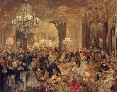 La Cena en el Baile, 1878 de Adolph Menzel