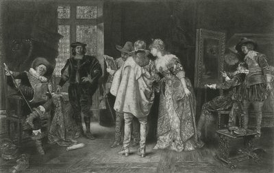 Conocedores en el Estudio de Rembrandt, ilustración de 