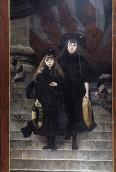 Alsacia y Lorena, pintura de A.A. Lesrel de Adolphe Alexandre Lesrel