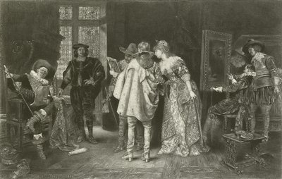 Conocedores en el estudio de Rembrandt de Adolphe Alexandre Lesrel