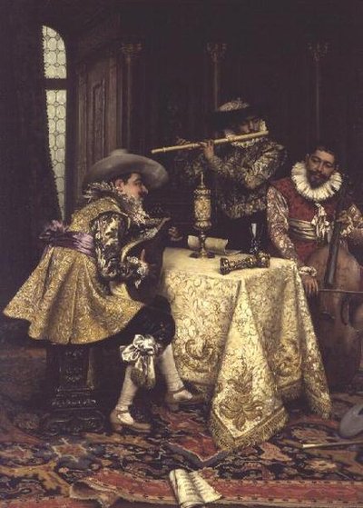 Los músicos de Adolphe Alexandre Lesrel