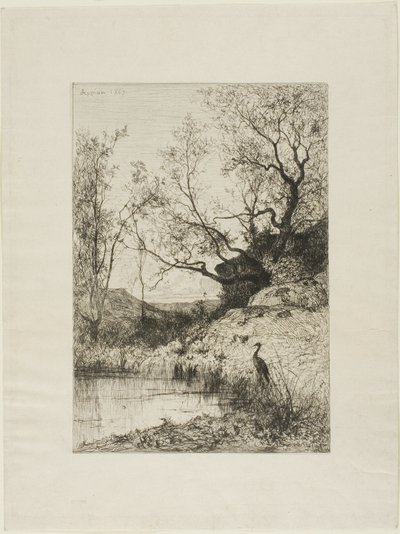 Un estanque cerca de Rousillon de Adolphe Appian