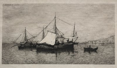 Barcos de cabotaje (costas de Italia) de Adolphe Appian