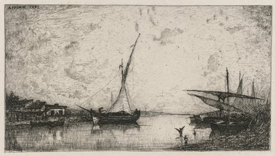 Canal aux Martigues, 1872 de Adolphe Appian