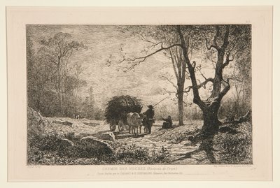 Camino de las rocas (alrededor de Creys) de Adolphe Appian