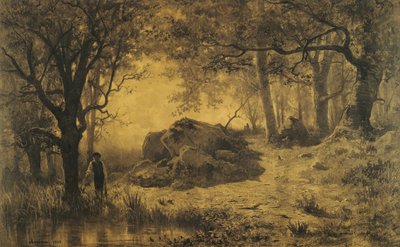 Estanque al borde del bosque de Adolphe Appian