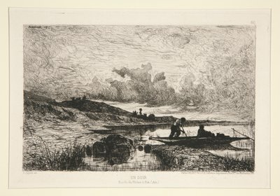 Una tarde, orillas del Ródano en Rix de Adolphe Appian