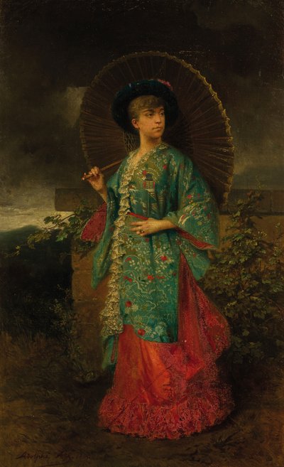 Retrato de Helena de Mecklemburgo-Schwerin 1814-1858, Duquesa de Orleans, 1883 de Adolphe Aze