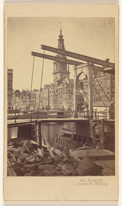 Amsterdam. Quai Raamgracht. de Adolphe Braun