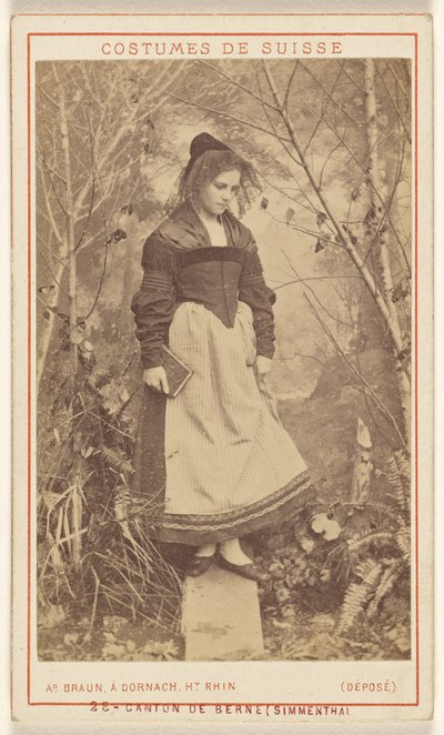 Trajes de Suiza. Cantón de Berna (Simmenthal) de Adolphe Braun