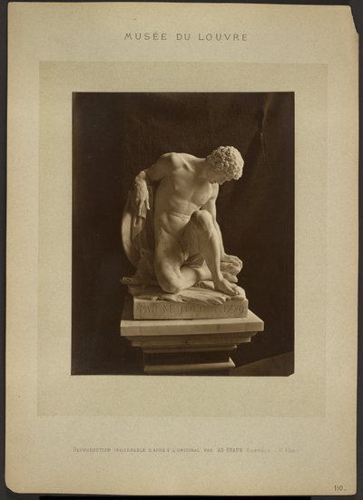 [«El gladiador moribundo», de Julien, Museo del Louvre] de Adolphe Braun