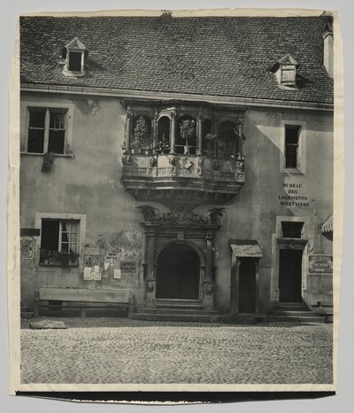 Fachada alsaciana, caseta de vigilancia en Colmar de Adolphe Braun