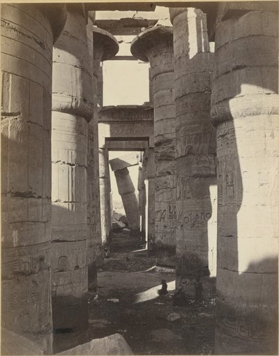 Alto Egipto, Sala Hipóstila de Karnak de Adolphe Braun
