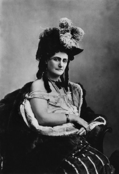 La italiana Virginia Oldoini (1837-1899), condesa de Castiglione , fue espía del emperador francés NapoleónIII, foto de Adolphe Braun (1812-1877). de Adolphe Braun