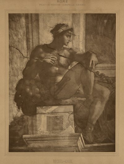 Roma - Palacio Vaticano, Capilla Sixtina, Miguel Ángel de Adolphe Braun