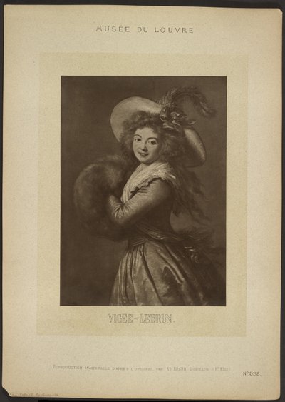 [Autorretrato de Vigee-Lebrun, Museo del Louvre] de Adolphe Braun