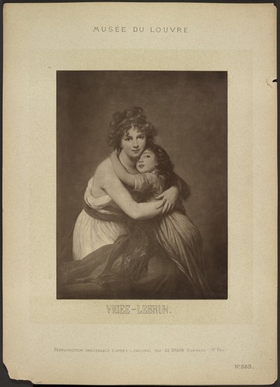 [«La artista y su hija», de Vigee-Lebrun, Museo del Louvre] de Adolphe Braun