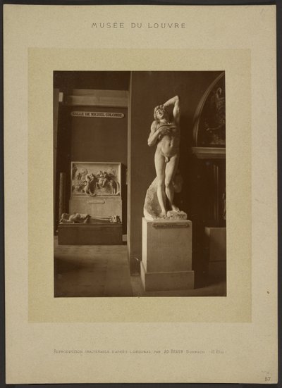 [«El esclavo moribundo», de Miguel Ángel, Museo del Louvre] de Adolphe Braun