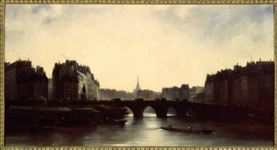El Pont-Neuf y la Isla de la Cité de Adolphe Couvelet