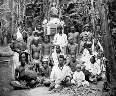 Coolies en adoración, Jamaica de Adolphe Duperly and Son