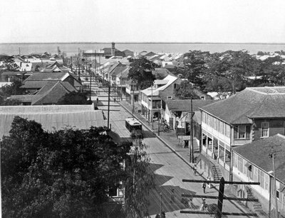 Calle King Vieja mirando al sur, Kingston, Jamaica, c1905 de Adolphe Duperly and Son