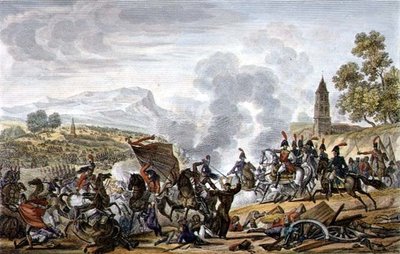 La batalla de Ocaña de Adolphe Eugene Gabriel (after) Roehn