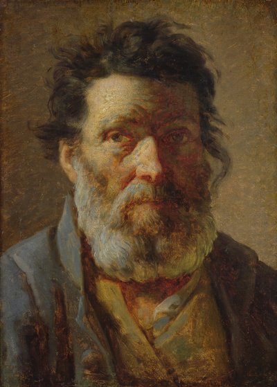 Cabeza de un anciano de Adolphe Felix Cals