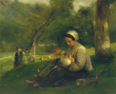 Mère et ses enfants au Saint-Siméon: la Madre Amorosa de Adolphe Felix Cals