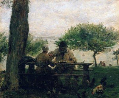 La Comida en Honfleur, 1875 de Adolphe Felix Cals