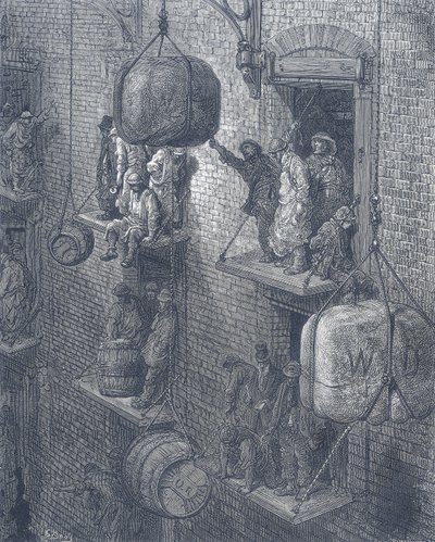 Almacenamiento en la ciudad, 1872 de Adolphe Francois Pannemaker