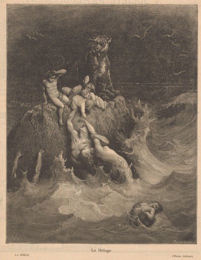 Inundación
Le Déluge (título en el objeto) de Adolphe Francois Pannemaker