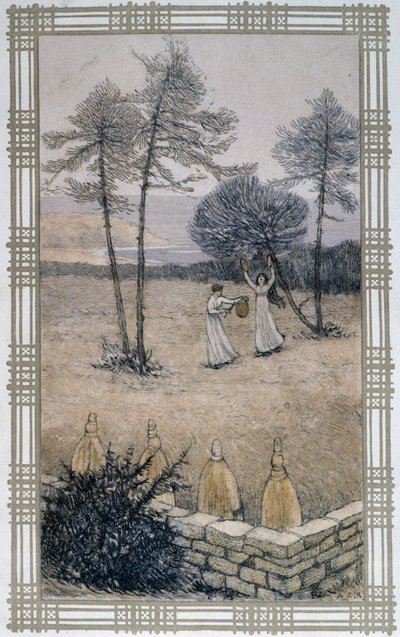 Vida de las abejas: ruido para ahuyentar a las abejas - dibujo por A. Giraudon de Adolphe Giraudon