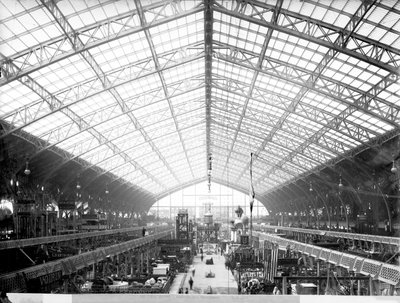 Sala de Máquinas, Exposición Universal, París, 1889 de Adolphe Giraudon