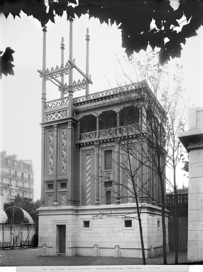 Casa Fenicia, Exposición Universal, París, 1889 de Adolphe Giraudon