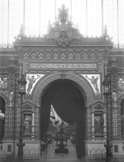 Pórtico de Cerámicas, Exposición Universal, París, 1889 de Adolphe Giraudon