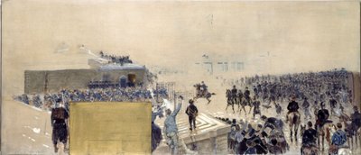 Boceto para la Prefectura del Ayuntamiento de París: La salida de Adolphe Gustave Binet