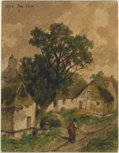 Patio de granja de Adolphe Hervier