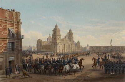 Entrada del General Scott en México de Adolphe Jean Baptiste Bayot