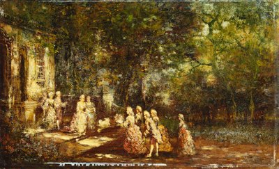 Visita a la princesa de Adolphe Joseph Thomas Monticelli