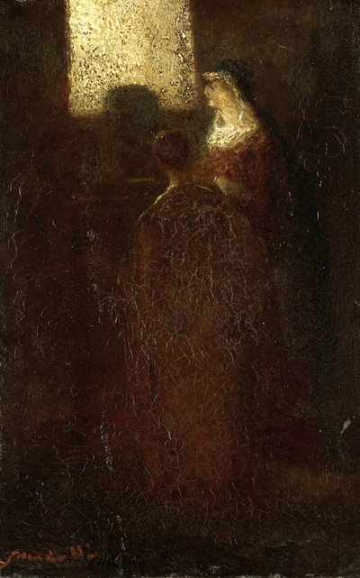 En el altar de Adolphe Joseph Thomas Monticelli