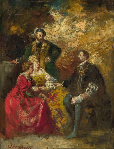 Pieza de Conversación de Adolphe Joseph Thomas Monticelli