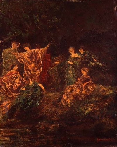 Fiesta galante, c.1870 de Adolphe Joseph Thomas Monticelli
