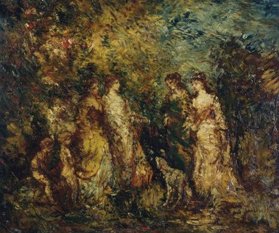 Juego de damas de Adolphe Joseph Thomas Monticelli