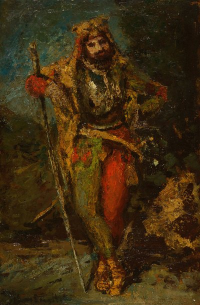 Mefisto de la ópera Fausto de Adolphe Joseph Thomas Monticelli