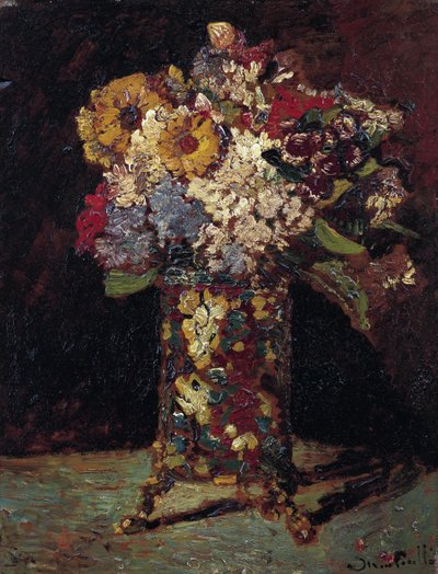 "Bodegón de un ramo de flores" (Bodegón de flores) Pintura de Adolphe Thomas Joseph Monticelli (1824-1886) 1875 Museo Van Gogh, Ámsterdam de Adolphe Joseph Thomas Monticelli