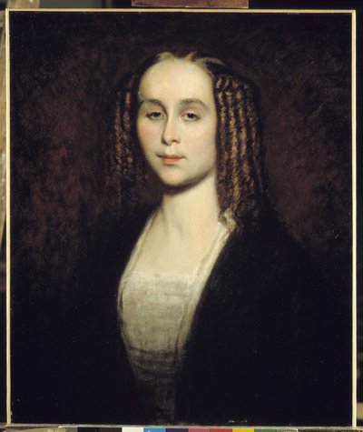 Retrato de Madame Ange Monticelli, tía del pintor de Adolphe Joseph Thomas Monticelli