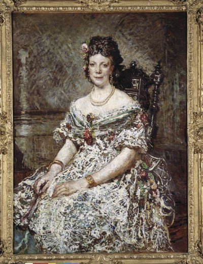 Retrato de Madame Pascal de Adolphe Joseph Thomas Monticelli
