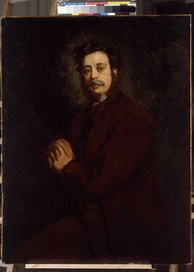 Retrato del Sr. Khan. Pintura de Adolphe Monticelli (1824-1886) de Adolphe Joseph Thomas Monticelli